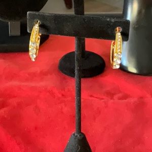 Gold hoop earrings